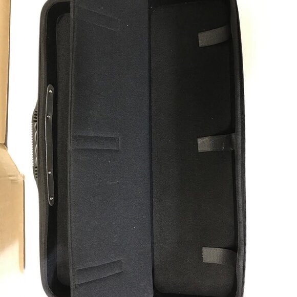 Fabric Hardshell Zipper Carrying Case (w/ built-in velcro divider) - Picture 2 of 3